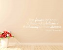 The Future Quotes Wall Decal Motivational Vinyl Art Stickers